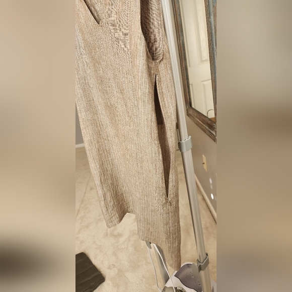 Theory Linen Shift Dress, Brown, size 2 - Picture 6 of 9